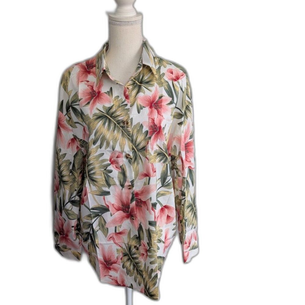 Women's Hotouch Floral Shirt Size L